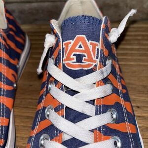 SKICKS Auburn Tigers Men Size 7 M Textile Upper Tiger Stripe Laces Shoes Flats